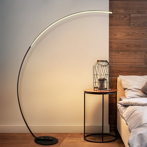 TechPulse – RGBW Smart Curve Floor Lamp With Adjustable Color Temperature (Warm to Cool White) Techpulse