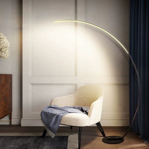 TechPulse – RGBW Smart Curve Floor Lamp With Adjustable Color Temperature (Warm to Cool White) Techpulse