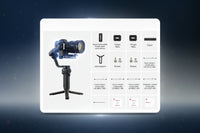 Weebill 3S Standard stabilizer with features listed on a red and white background